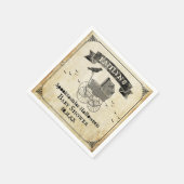 Vintage Stroller Halloween Baby shower Servet (Hoek)