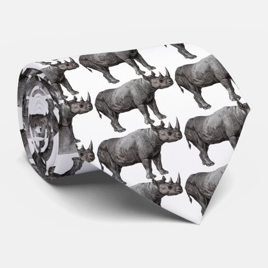 Vintage Stropdas Rhino (Opgerold)