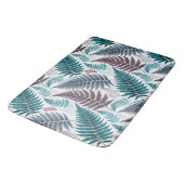 Vintage-style botanical fern leaves badmat (Gekanteld)