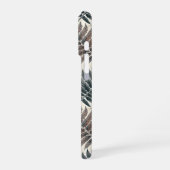 Vintage-style botanical fern leaves iPhone hoesje (Linkerkant)