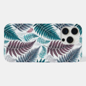 Vintage-style botanical fern leaves iPhone hoesje (Achterkant horizontaal)
