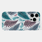 Vintage-style botanical fern leaves iPhone hoesje (Achterkant horizontaal)