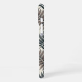 Vintage-style botanical fern leaves iPhone hoesje (Linkerkant)