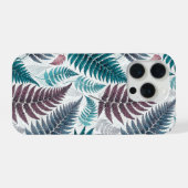 Vintage-style botanical fern leaves iPhone hoesje (Achterkant horizontaal)