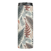 Vintage-style botanical fern leaves thermosbeker (Achterkant)