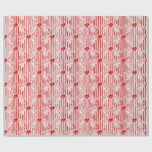 Vintage Style Cupid Doodles Valentine's Day Cadeaupapier (Vlak)