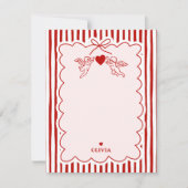 Vintage Style Cupid Doodles Valentine's Day Theme Notitiekaartje (Voorkant)