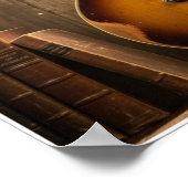 Vintage-Style Electric Archtop Guitar Poster (Hoek)