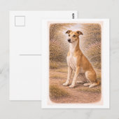 Vintage-Style Greyhound Briefkaart (Voorkant / Achterkant)