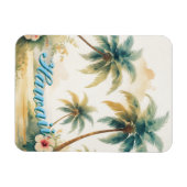 Vintage Style Hawaiian Travel Honolulu Magneet (Horizontaal)