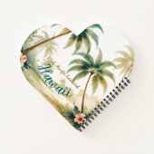 Vintage Style Hawaiian Travel Honolulu Notitieboek (Achterkant)