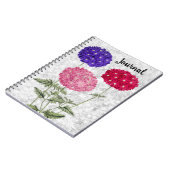 Vintage Style Hydrangea Flowers Journal Notebook Notitieboek (Linkerzijde)
