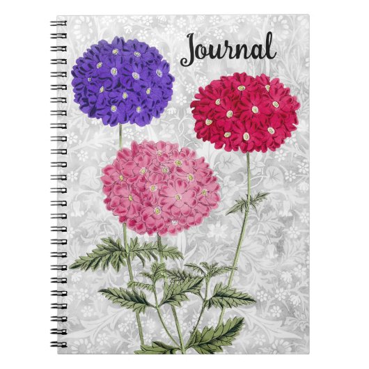 Vintage Style Hydrangea Flowers Journal Notebook Notitieboek (Voorkant)