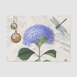Vintage Style. Hydrangea. Tissuepapier
