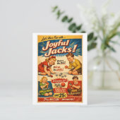Vintage-Style Jacks Advertisement Briefkaart (Staand voorkant)