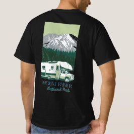 Vintage Style Mount Rainier National Park Road  T-shirt
