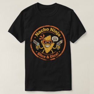 Vintage Style Nacho Chip met Light Guns Gamer T-shirt