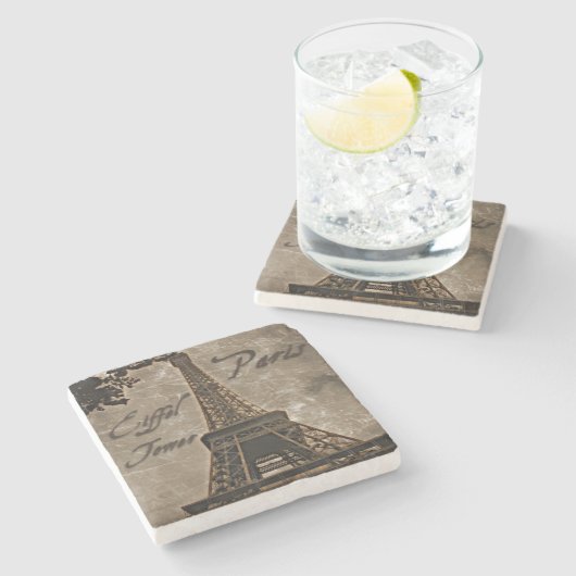 Vintage Style Paris onderzetter (Zijkant)
