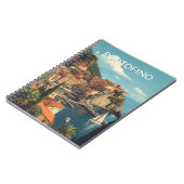 Vintage Style Portofino Genova Italy Notitieboek (Linkerzijde)