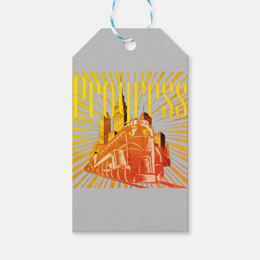 Vintage Style Progress Cadeaulabel (Voorkant)