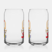 Vintage Style Reading & Library Graphic Blikvorm Glas (Links)