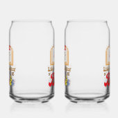 Vintage Style Reading & Library Graphic Blikvorm Glas (Rechts)