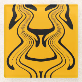 Vintage Style Retro Motivational Typography Quote Glazen Onderzetter