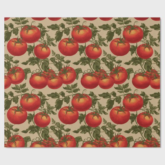 Vintage Style Tomatoes Cadeaupapier (Vlak)