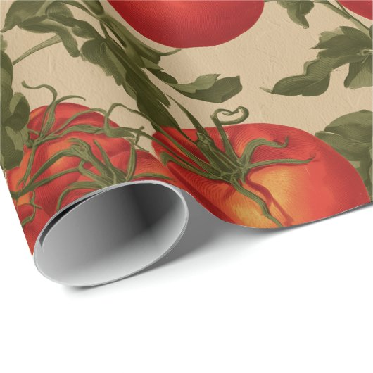 Vintage Style Tomatoes Cadeaupapier (Rol Hoek)