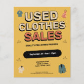 Vintage-Style - Used Clothes Sales Flyer (Voorkant)