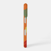 Vintage Stylized Bell Pepper Pattern iPhone 16 Hoesje (Rechterkant)