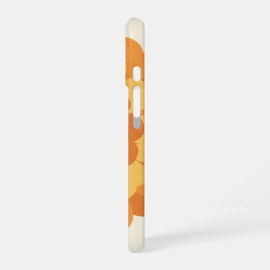 Vintage Stylized Marigold iPhone 16 Hoesje (Linkerkant)