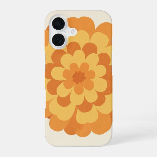 Vintage Stylized Marigold iPhone 16 Hoesje (Achterkant)