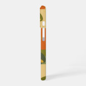 Vintage Stylized Mushroom Pattern iPhone 16 Hoesje (Linkerkant)