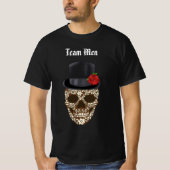 Vintage Sugar Skull Team Mannen T-shirt (Voorkant)