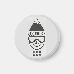 Vintage Sugarloaf Maine Ski Resort New England Magneet