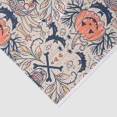 Vintage Suiker Floral Pumpkin Party Gift Tissuepapier (Detail)