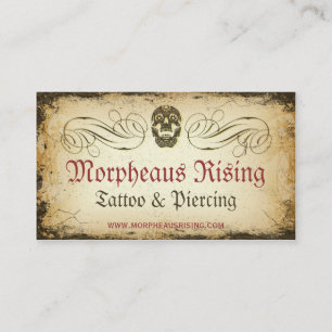 Vintage Suiker Tattoo Parlor Visitekaartje