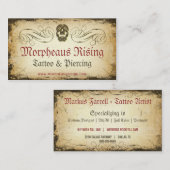 Vintage Suiker Tattoo Parlor Visitekaartje (Voorkant / Achterkant)