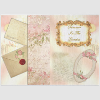 Vintage Summer Design Serie 5 Tissuepapier