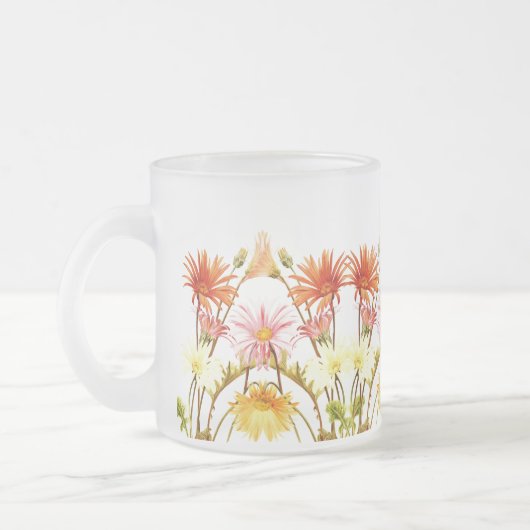 Vintage Summer Flowers Coffee Mok (Links)