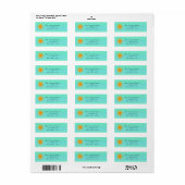 Vintage Sun Retro Avontuur Sticker Adreslabels (Full Sheet)