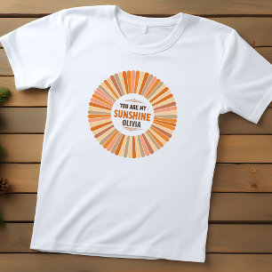 Vintage Sunburst "Je bent mijn zonneschijn" Kinder Shirts