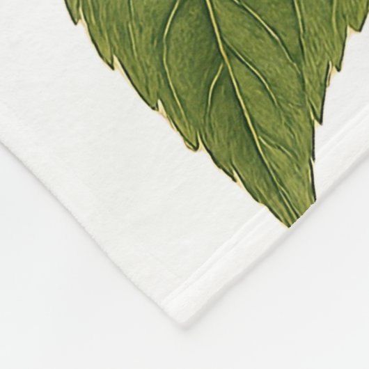 Vintage Sunflower Fleece Deken (Hoek)