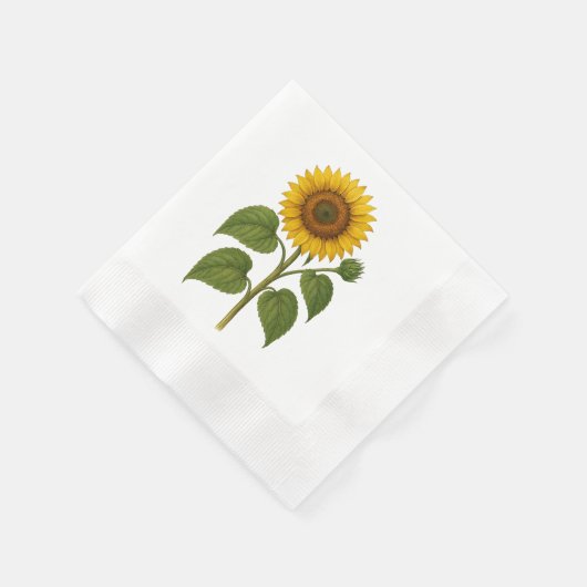 Vintage Sunflower napkins Servet (Hoek)