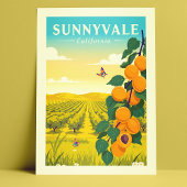 Vintage Sunnyvale California Briefkaart