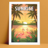 Vintage Sunrise Florida Briefkaart