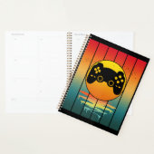 Vintage Sunset Gamer Gaming Computer Game Planner (Display)