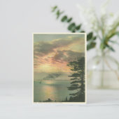 Vintage Sunset Mackinac Michigan Briefkaart (Staand voorkant)