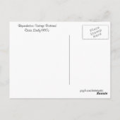 Vintage Sunset Mackinac Michigan Briefkaart (Achterkant)